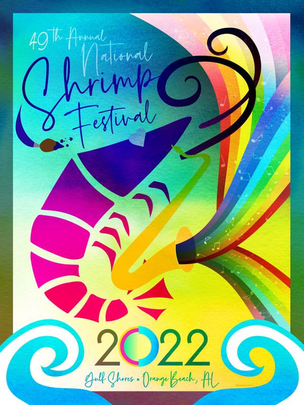 The 49th Annual National Shrimp Festival Poster